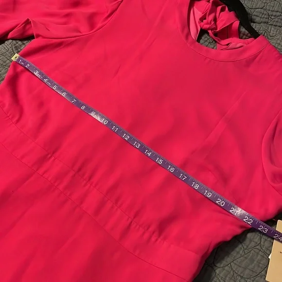 NWT Hot pink long sleeve Halogen dress, XXL - Picture 10 of 12